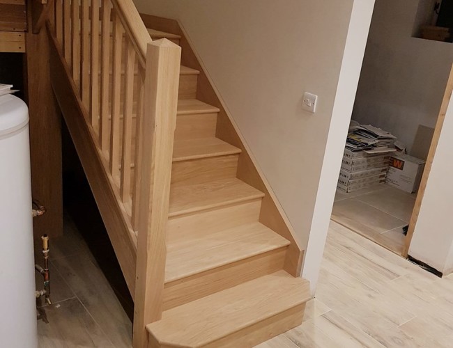 Oak Stairs first